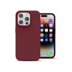 iPhone 15 Pro Max (6.7in) Silicone Magnetic Case (Compatible with 
Magsafe) Burgundy