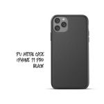 iPhone 11 Pro PU Metal Case Black