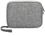 Waterproof Electronics Accessories Organizer Bag 9.4*1.9*6.7inch Grey