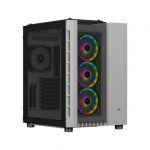 Corsair CC-9011169-WW Crystal 680X RGB Computer Case with Windowed Side Panel Mid-tower White Tempered Glass Plastic  7x B
