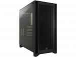Corsair CC-9011200-WW 4000D Airflow Mid Tower ATXCase 2x 120mm Fans Tempered Glass Panel Black