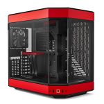 HYTE CS-HYTE-Y60-BR Y60 Mid-Tower Case Red PCIe 4.0 x16 Riser Cable Included 2x USB-A 1x USB-C 1x 3.5mm Audio
