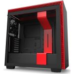 NZXT CA-H710B-BR H710 eATX/ATX Case Matte Black & Red 3 x 120mm 1 x 140mm Aer Fans Included 7 x 2.5in Drive Bays