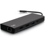 C2G 4K USB C Dual Monitor Dock - HDMI  Ethernet  USB  3.5mm & 60W Power - for Notebook/Tablet/Monitor - 60 W - USB Type C - 2 Displays Supported - 4K - 3840 x 2160  1920 x 1080 - 2 x US