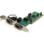 StarTech.com 2 Port PCI RS422/485 Serial Adapter Card with 161050 UART - Add two RS422/485 serial ports through a standard or low profile PCI expansion slot - pci serial card - rs422 se