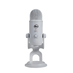 Blue 988-000104 Yeti Wired Condenser Microphone Stereo Cardioid Omni-directional Desktop Stand Mountable USB White
