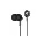 V7 HA200 Stereo Earbuds 3.5mm Noise Isolating Black
