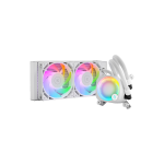 EKWB 3831109897843 EK-Nucleus AIO CR240 Lux D-RGB White AIO Liquid CPU Cooler