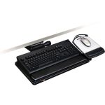 3M Easy Adjust Keyboard Tray Platform Gel Wrist Rests Precise Mouse Pad - 26.5in Width x 10.5in Depth - Black - 1