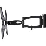V7 WCL2DA55-2N Wall Mount for Flat Panel Display - 10in to 43in Screen Support - 55lb Load Capacity Black Full Motion Tilt Swivel