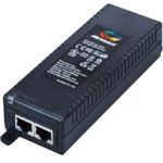 Microchip 1-Port 30W 802.3at PoE Injector - 120 V AC  230 V AC Input - 55 V DC Output - 1 x 10/100/1000Base-T Input Port(s) - 1 x 10/100/1000Base-T Output Port(s) - 30 W