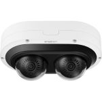Wisenet PNM-C12083RVD 6 Megapixel Outdoor Network Camera - Color - Dome - 82.02 ft Infrared Night Vision - H.265  H.264  MJPEG  H.265B  H.265H  H.265M  H.264B  H.264H  H.264M - 3328 x 1