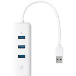 TP-Link (UE330) - USB 3.0 to Ethernet Adapter  Portable 3-port USB Hub with 1 Gigabit - RJ45 Ethernet Port Network Adapter - Supports Win 7/8/8.1/10 - Mac OS X (10.6-10.14)  Linux OS an