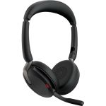 Jabra Evolve2 65 Flex Headset - Stereo - Wireless - Bluetooth - 98.4 ft - 20 Hz - 20 kHz - On-ear - Binaural - Supra-aural - MEMS Technology  Noise Cancelling Microphone - Noise Canceli