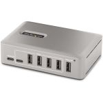 StarTech.com 10-Port USB-C Hub  8x USB-A + 2x USB-C  Self-Powered w/ 65W Power Supply  USB 3.1 10Gbps Desktop/Laptop USB Hub w/ Charging - 10-Port Multiport USB 3.2 Gen 2 (10Gbps) Type-