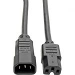 Tripp Lite P018-003 3ft C14 to C15 14 AWG 16AHeavy Duty Computer Power Cord Cable