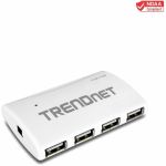 TRENDnet USB 2.0 7-Port High Speed Hub with 5V/2A Power Adapter  Up to 480 Mbps USB 2.0 connection Speeds  TU2-700 - High Speed USB 2.0 7-port Hub /w Power adapter