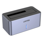Unitek S1304A USB3.0 to 2.5in&3.5in SATA 6G Hard Drive Docking Stationw/12V 2A Power AdapterSpace Grey