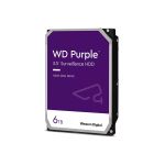 Western Digital WD64PURZ 6TB Purple Surveillance 3.5in Hard Drive SATA 256MB Cache