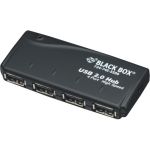 Black Box USB 2.0 Hub  4-Port - New - USB 2.0 - External - 4 USB Port(s) - 4 USB 2.0 Port(s) - PC  Mac - TAA Compliant