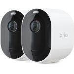 Arlo Pro 4 Spotlight Security Camera  2 Pack  White - VMC4250P - Arlo Pro 4 Spotlight Security Camera - 2 Pack - Wireless Security  2K Video & HDR  Color Night Vision  2 Way Audio  Wire