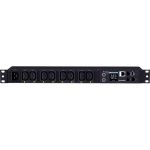 CyberPower PDU81005 100 - 120 VAC 20A Switched Metered-by-Outlet PDU - 8 Outlets  10 ft  IEC-320 C20  Horizontal  1U  LCD  3YR Warranty