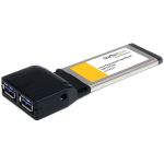 StarTech.com 2 Port ExpressCard SuperSpeed USB 3.0 Card Adapter with UASP Support - Add 2 USB 3.0 ports to your Laptop through an ExpressCard slot - 2 Port ExpressCard SuperSpeed USB 3.