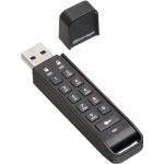 iStorage datAshur Personal2 64GB USB 3.2 (Gen 1) Type A Flash Drive - 64 GB - USB 3.2 (Gen 1) Type A - 169 MB/s Read Speed - 111 MB/s Write Speed - Black - 256-bit AES  256-bit SHA