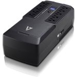 V7 UPS 750VA Desktop with 10 Outlets  Touch LCD (UPS1DT750-1N) - Desktop - 8 Hour Recharge - 30 Second Stand-by - 120 V AC Input - USB - 10