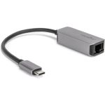 Rocstor USB-C to Gigabit Network Adapter Compatible with Mac & PC - Rocstor Premium USB-C&trade; to Gigabit Network Adapter - Aluminum Grey - USB Type C to Gigabit Ethernet 10/100/1000