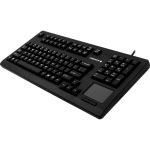 CHERRY G80-11900 Black Wired Keyboard - Compact - Touchpad - MX Gold Crosspoint Keyswitches - TAA Compliant - Laser Etched Keycaps