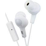 JVC HAFR6W Gumy Plus Earset Stereo - White - Mini-phone - Wired 16 Ohm  Hz 20kHz Gold Plated Earbud Binaural In-ear 3.28 ft Cable