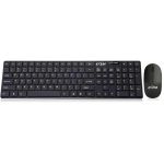 4XEM Wireless Mouse and Keyboard Combo - USB 2.0 Type A Wireless 2.40 GHz Keyboard - USB 2.0 Type A Wireless Mouse - Optical - QWERTY - Symmetrical - AAA  AA for PC  Mac