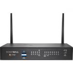 SonicWall TZ370W Network Security/Firewall Appliance - 8 Port - 10/100/1000Base-T - Gigabit Ethernet - Wireless LAN IEEE 802.11ac - DES  3DES  MD5  SHA-1  AES (128-bit)  AES (192-bit)