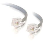 C2G 02970 7ft RJ11 Modular Telephone Cable RJ-11 Male to RJ-11 Male Silver