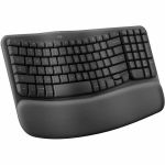 Logitech 920-011898 Wave Keys Graphite WirelessErgonomic Keyboard 2.4GHz/Bluetooth
