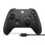 Microsoft 1V8-00001 Wireless Xbox Series Controller for PC with USB-C Cable Carbon Black