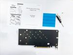 PCIe 4.0 x16 to 4x M.2 NVMe Adapter card