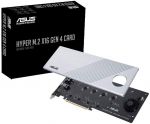 Asus HYPER M.2 X16 GEN 4 Card (PCIe 4.0/3.0) supports four NVMe M.2 2242/2260/2280/2211 up to 256 Gbps