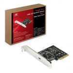 Vantec UGT-PCE320C Single Port USB 3.2 Gen2x2 20Gbps USB-C PCIe Host Card PCIe x4