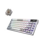 ASUS M701 ROG AZOTH/NXSW/CA/PBT/WHT ROG Azoth 75Wireless DIY Custom Gaming Keyboard OLED Display Pre-Lubed ROG NX Snow