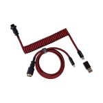 Keychron Cab-2 Premium Coiled Aviator Cable RedType-C Straight