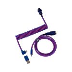 Keychron Cab-3 Purple Premium Coiled Aviator Angled Type-C Cable