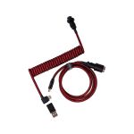 Keychron Cab-4 Red Premium Coiled Aviator AngledType-C Cable