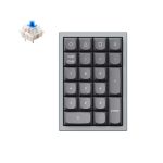 Keychron Q0-D2 Q0 QMK Custom Number Pad Fully Assembled Silver Grey Gateron G Pro Blue Switches