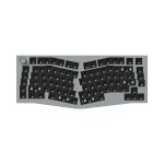 Keychron Q10-B2 (Alice Layout) QMK CustomMechanical Keyboard Barebone Knob Silver Grey Barebone