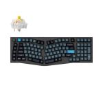 Keychron Q13P-M4 Q13 Pro (Alice Layout) QMK/VIAWireless Custom Mechanical Keyboard RGB Fully Assembled Knob Carbon Black