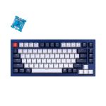 Keychron Q1-J2 QMK Custom Hot-Swappable Gateron Phantom Switch Mechanical Keyboard Wired RGB Blue Switches Navy Blue