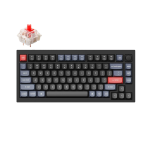Keychron Q1-M1Z Q1 QMK Custom Mechanical Keyboard Version 2 Fully Assembled Knob Carbon Black B Gateron G Pro Red Switches