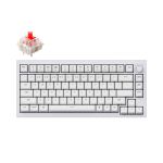 Keychron Q1-P1 Q1 QMK Custom Mechanical KeyboardVersion 2 Fully Assembled Knob Shell White Gateron G Pro Red Switches
